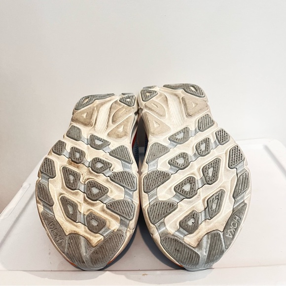 Hoka Sky Blue and Vibrant Orange Sneakers - Picture 5 of 7